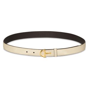 Gucci Thin Belt With Half-horsebit Buckle